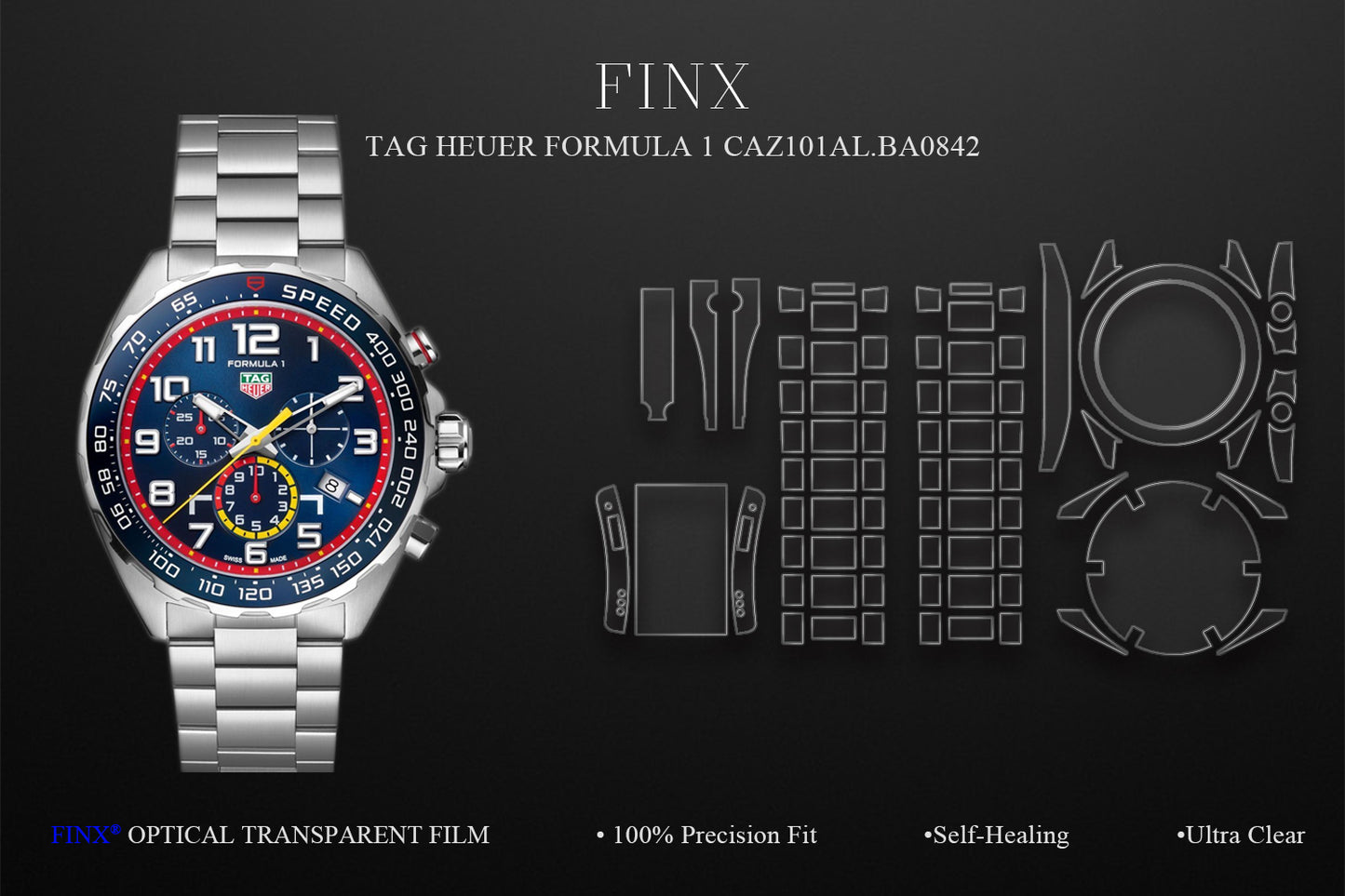 Tag Heuer Formula 1 CAZ101AL BA0842 protection film FINX