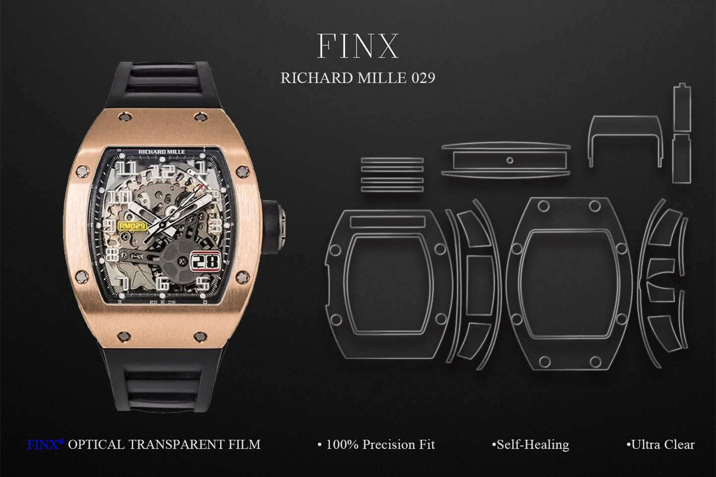 Richard Mille RM029 Protection Kit protection film by FINX