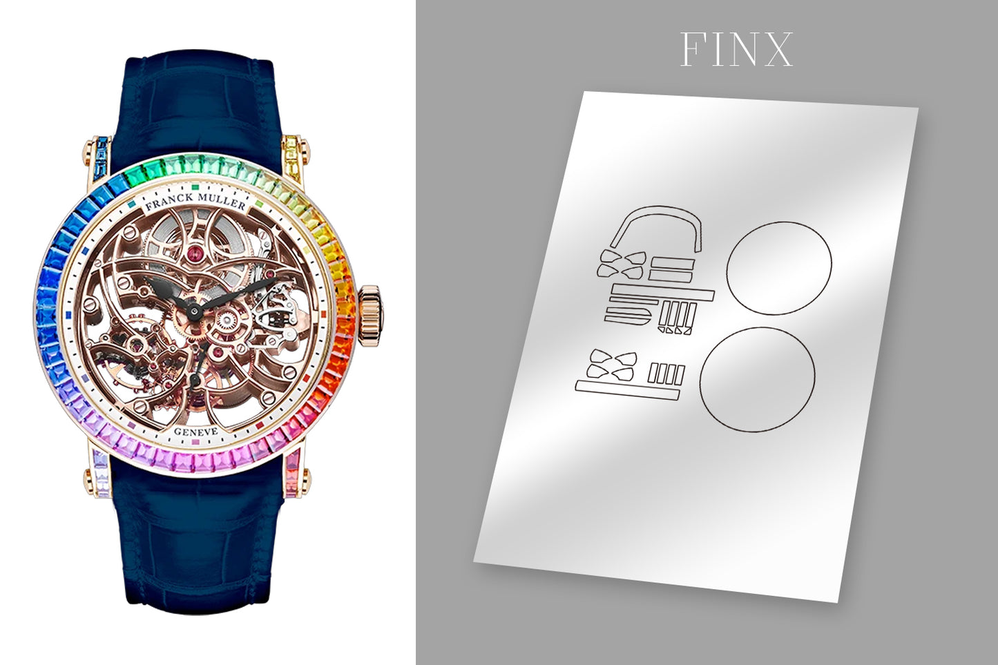 Franck Muller Round Rainbow Skeleton