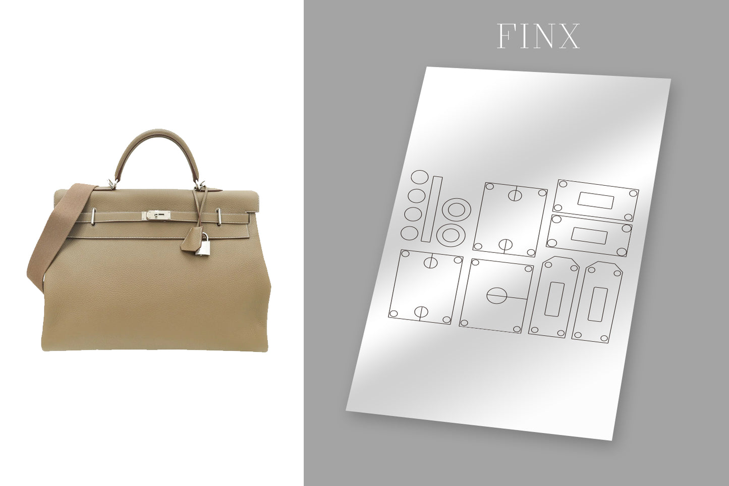 hermes kelly maxi 50 Protective Kit