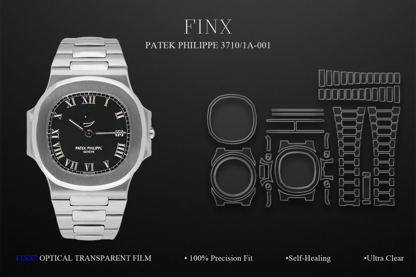 Patek Philippe Nautilus 3710/1A-001 Watch Protection Film | FINX