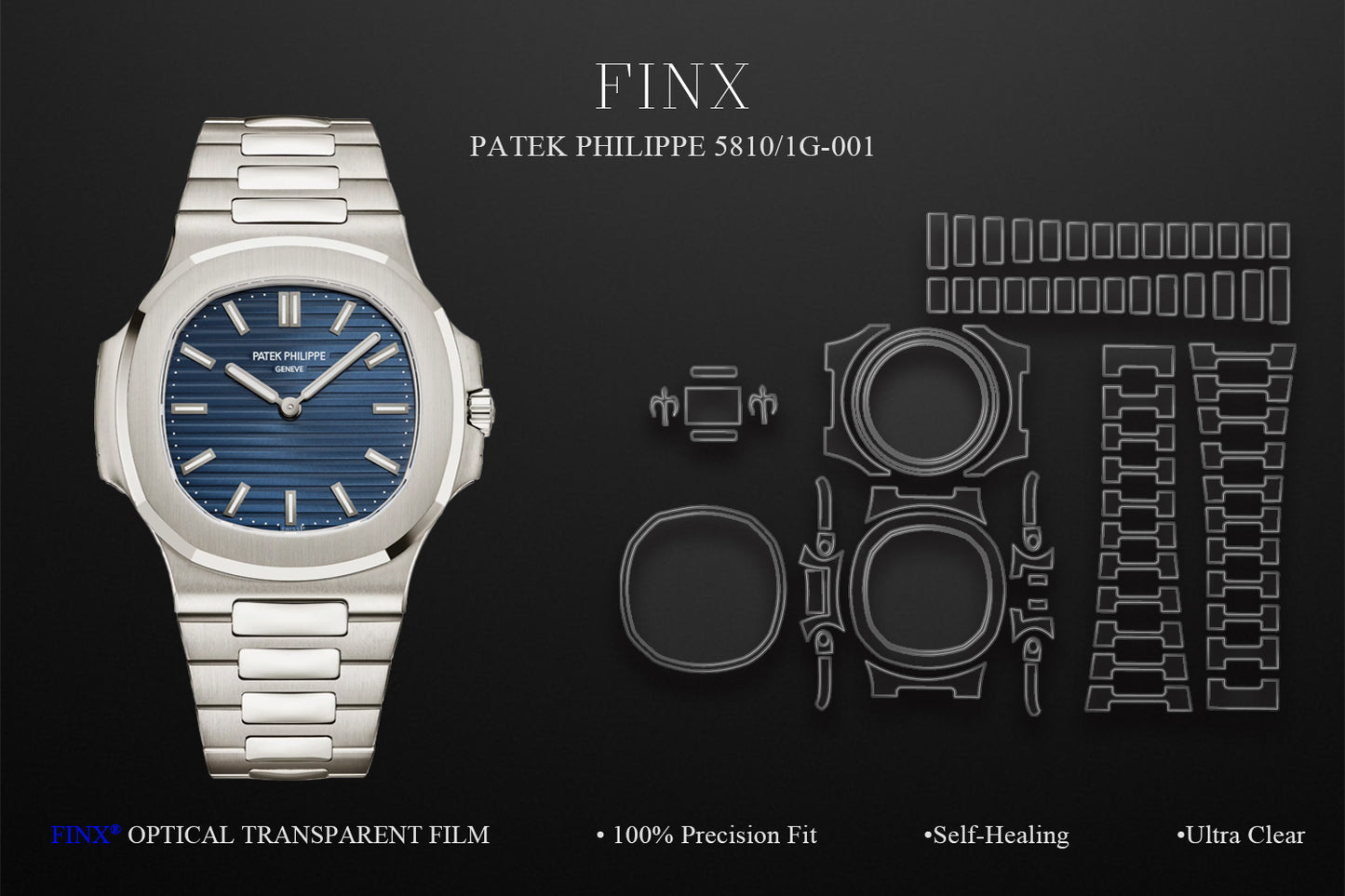 Patek Philippe Nautilus 5810/1G-001 Watch Protection Film | FINX