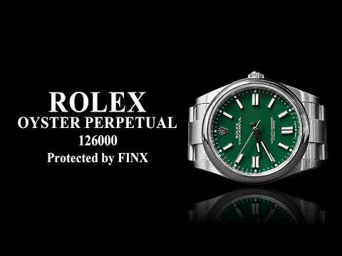 Rolex Oyster Perpetual 126000 (36mm) Green Dial Watch Protection Film – FINX protection film installation video
