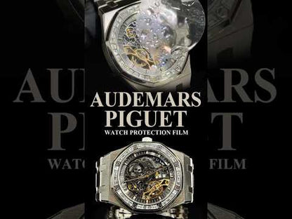 Audemars Piguet Royal Oak 15412BC.ZZ.1220BC.01 Watch Protection Film – FINX protection film installation video