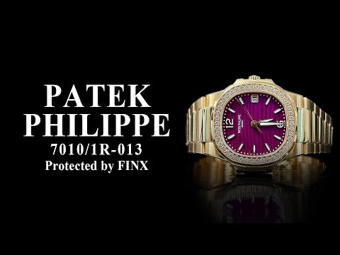 Patek Philippe Nautilus 7010/1A-013 protection film
FINX protection film for Patek Philippe Nautilus
Nautilus 7010 watch protection film installation
Luxury watch protection film Nautilus