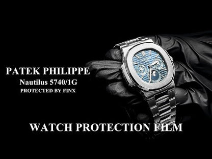 Patek Philippe Nautilus 5740/1G protection film
FINX protection film for Nautilus 5740
Luxury watch protection film Nautilus
Nautilus 5740 watch protection film
