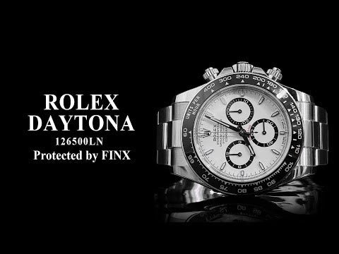 Rolex Daytona 126500LN Black Dial Watch Protection Film – FINX protection film installation video