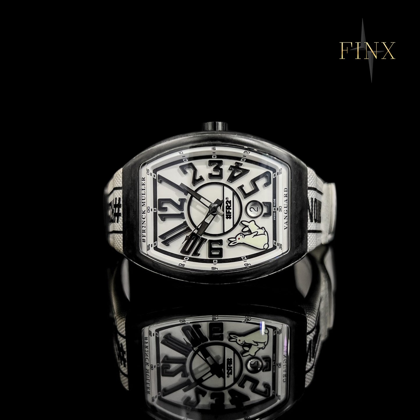 Franck Muller Vanguard V41SCDT Carbon White Black Rabbits Protective Kit