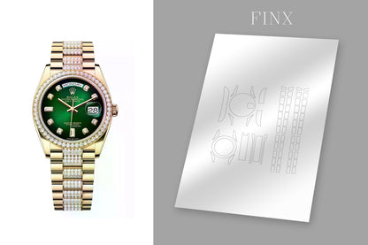 Rolex Day-Date 36 128348RBR-0036 Yellow Gold Diamond Protective Kit